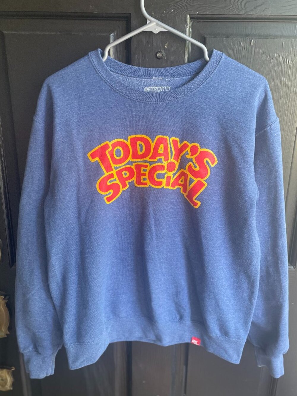 Retrokid TVO Today’s Special Crewneck Sweatshirt Royal Heather Small